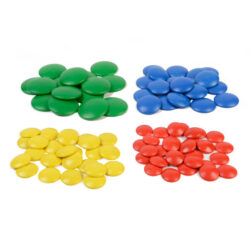 Set of Wooden Coloured Sorting Discs