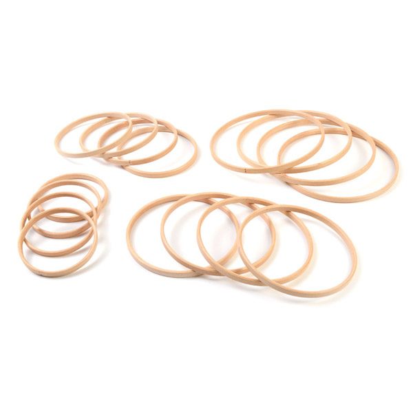 Set of Wooden Rings