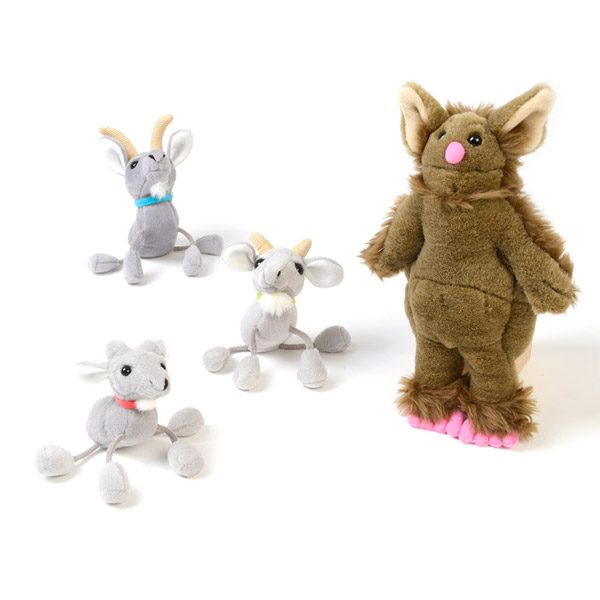 3 billy goats gruff plastic toys