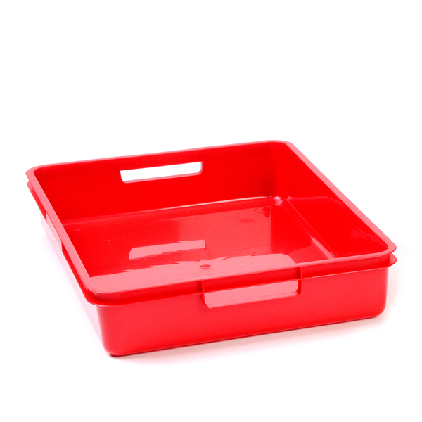 Red A4 Plastic Tray Storing Resources | Early Excellence