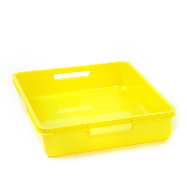 Yellow A4 Plastic Tray for Storage Early Excellence