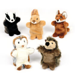 British Wildlife Hand Puppet Set