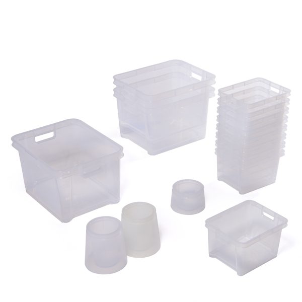 Workshop Storage Pack 3-4yrs Design Technology Storage Collection 5-7yrs clear storage box see through transparent tidying organisers