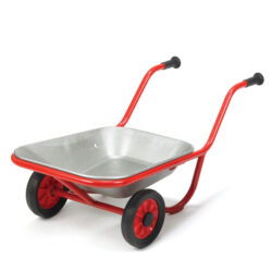 Wheel barrow red for childrens outdoor play
