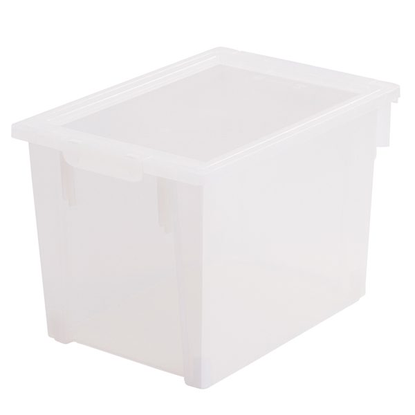 big transparent plastic box