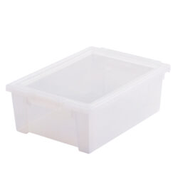 Medium Transparent Box with Clip-on Lid for Storage and Organising