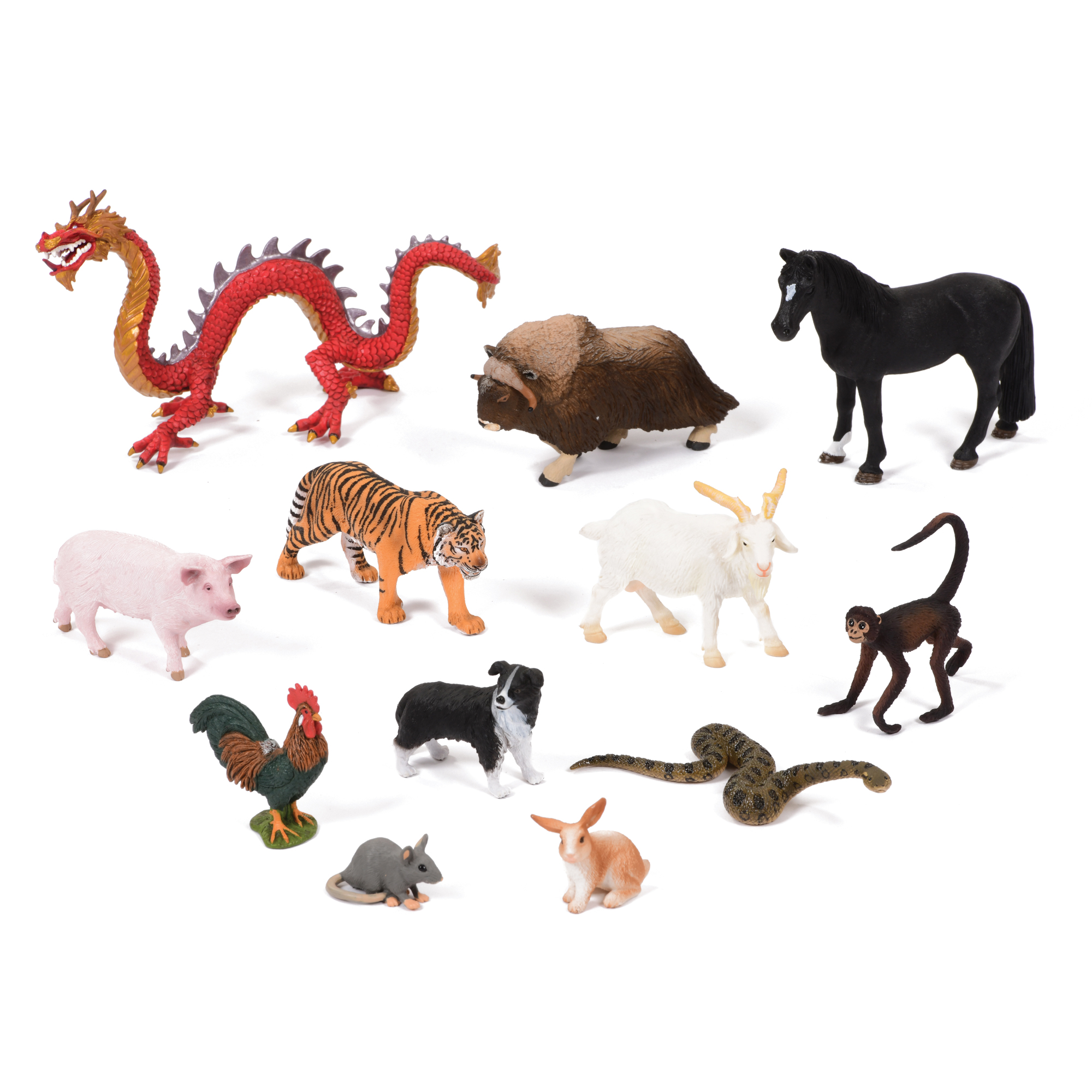 Chinese New Year Animals In Order Chinese Zodiac Animals Clipart 