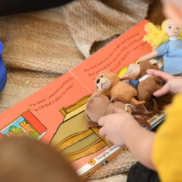 Goldilocks & The Three Bears Book & Puppet Set