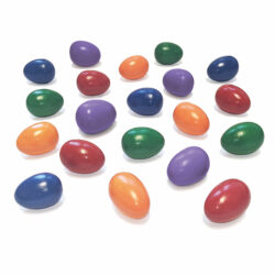 Set of Coloured Wooden Eggs