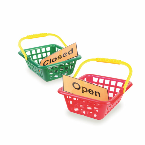 Set of Shopping Baskets & Signs